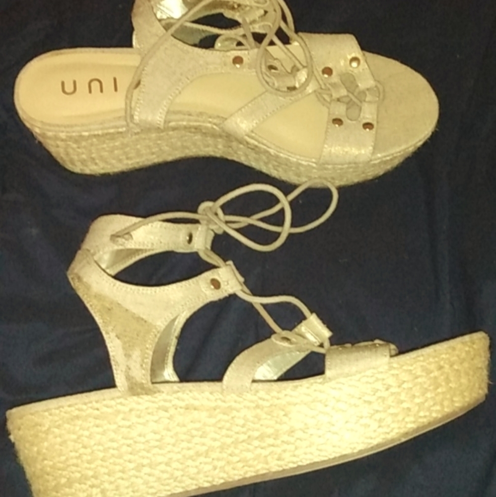 Unisa Lace Up Wedges